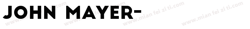 John Mayer字体转换